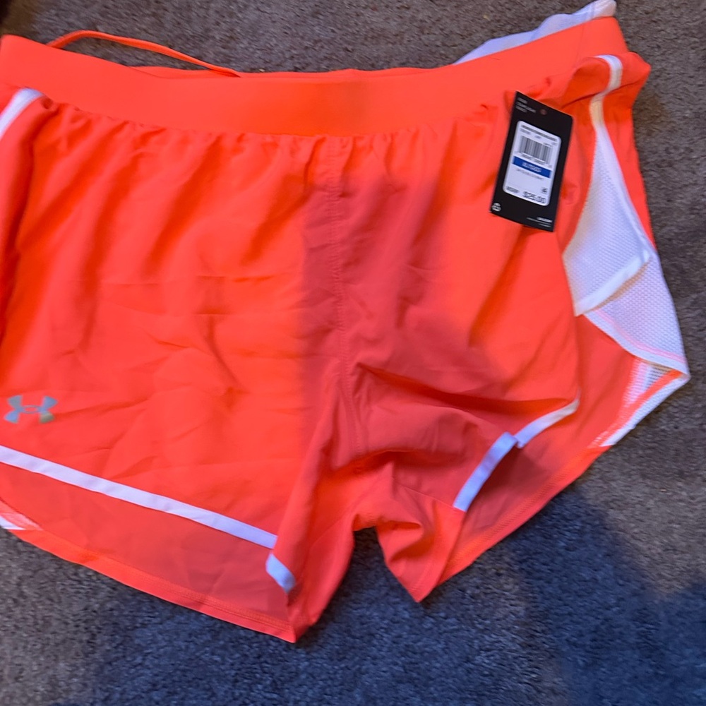 Under Armour Women's Bright Orange Athletic Shorts